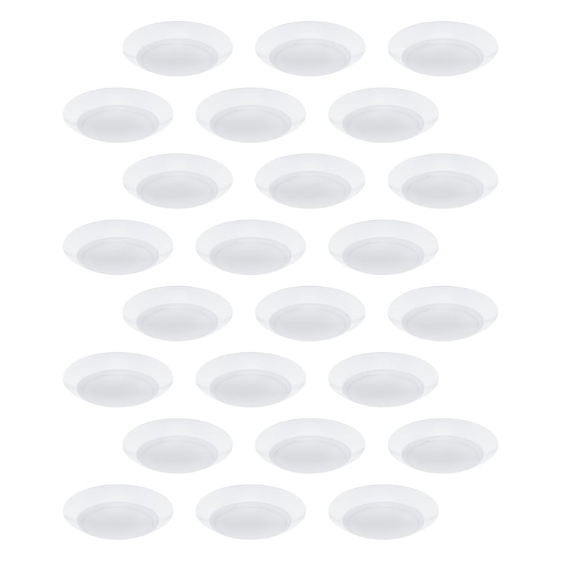 WAC Disc 1Lt LED Flush Mount/5CCT/Pack of 24, White/White - FM-306-9CS-WT-24