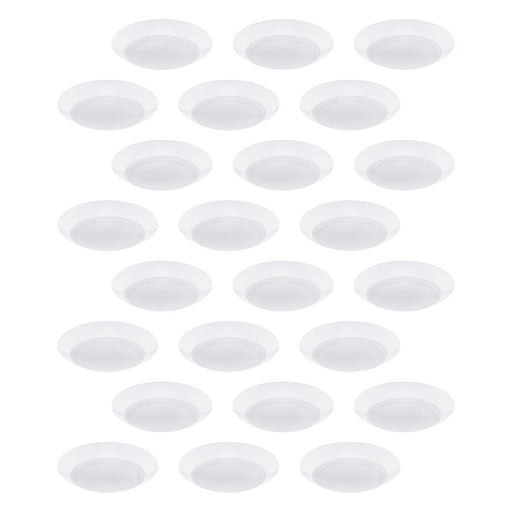 WAC Disc 1Lt LED Flush Mount/5CCT/Pack of 24, White/White - FM-306-9CS-WT-24