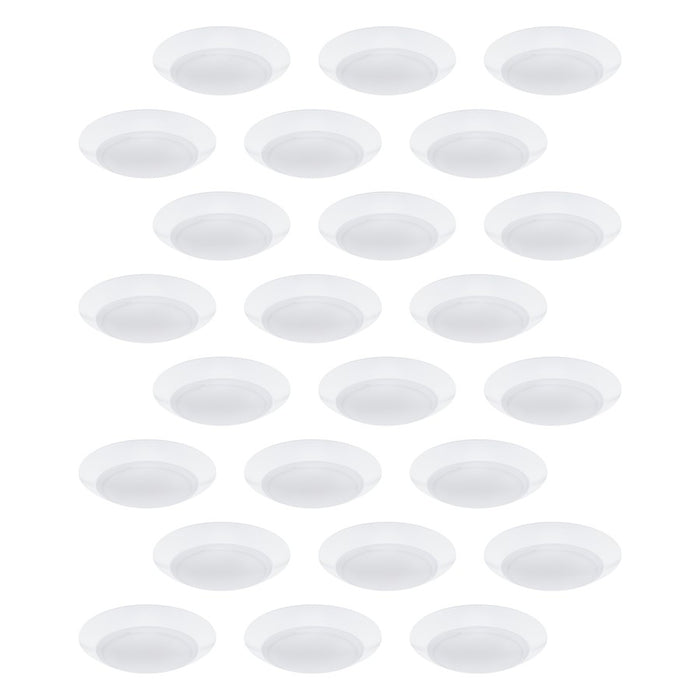 WAC Disc 1Lt LED Flush Mount/5CCT/Pack of 24, White/White - FM-306-9CS-WT-24