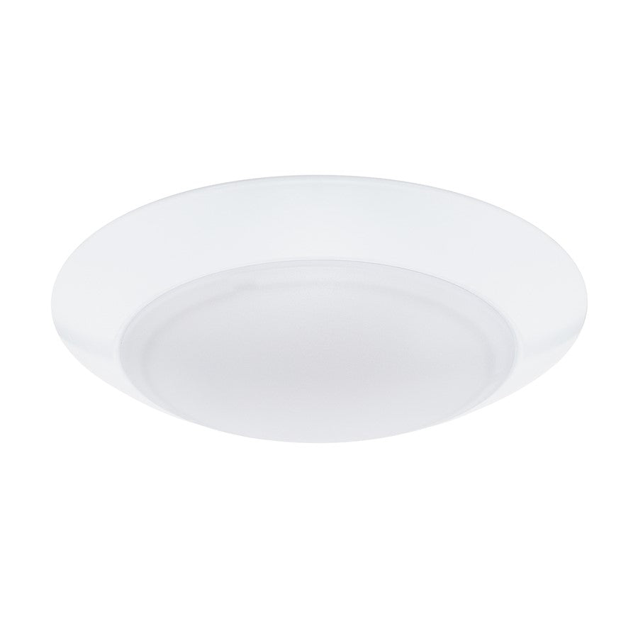 WAC Disc 1Lt LED Flush Mount/5CCT Selectable, White/White - FM-306-9CS-WT