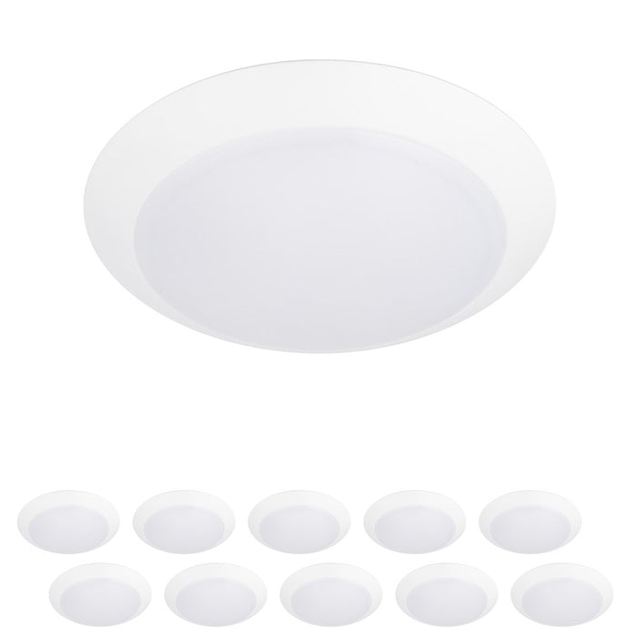 WAC Disc 1Lt 9" LED Flush Mount, White (Pack of 10) - FM-309-9CSJB-WT-10