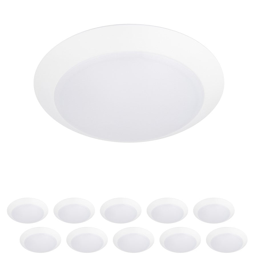 WAC Disc 1Lt 9" LED Flush Mount, White (Pack of 10) - FM-309-9CSJB-WT-10