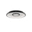 dweLED Pinpoint 16" LED Modern Flush Mount 2700K, Black - FM-37416-27-BK