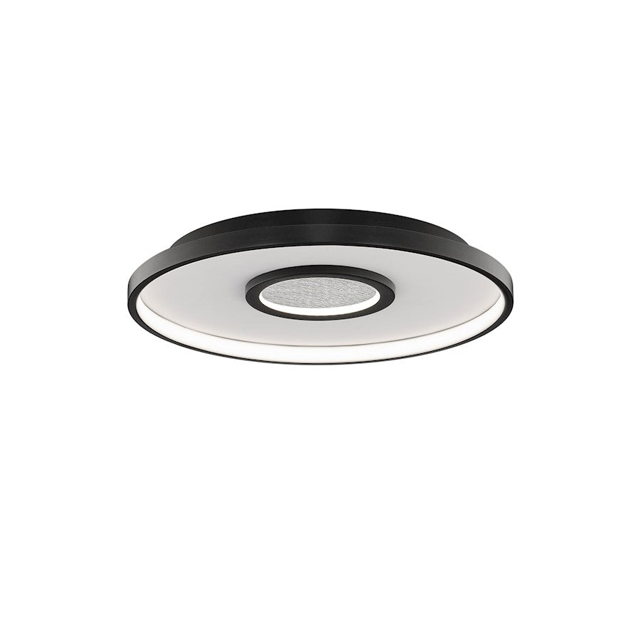 dweLED Pinpoint 16" LED Modern Flush Mount 2700K, Black - FM-37416-27-BK