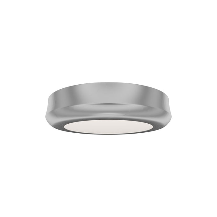 dweLED Parthenon 1Lt 5" Flush Mount/2700K, Brushed Nickel/White - FM-37505-27-BN