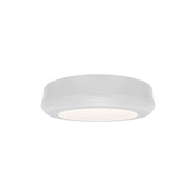 dweLED Parthenon 1 Light 5" Flush Mount/2700K, White/White - FM-37505-27-WT