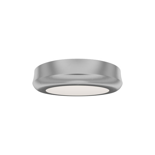 dweLED Parthenon 1Lt 5" Flush Mount/3000K, Brushed Nickel/White - FM-37505-30-BN