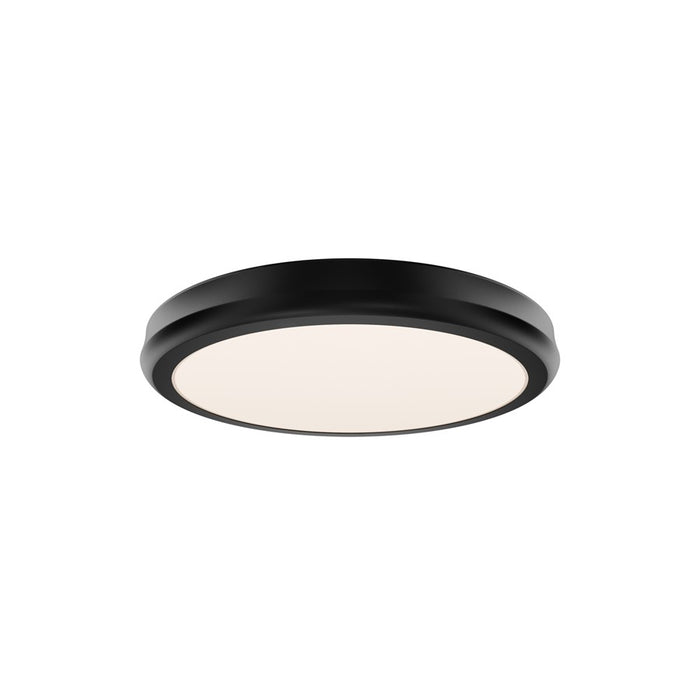 dweLED Parthenon 1 Light 10" Flush Mount/2700K, Black/White - FM-37510-27-BK