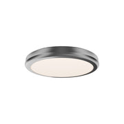 dweLED Parthenon 1Lt 10" Flush Mount/2700K, Nickel/White - FM-37510-27-BN