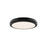 dweLED Parthenon 1 Light 10" Flush Mount/3000K, Black/White - FM-37510-30-BK