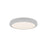 dweLED Parthenon 1 Light 10" Flush Mount/3500K, White/White - FM-37510-35-WT