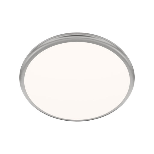 dweLED Parthenon 1Lt 15" Flush Mount/3500K, Nickel/White - FM-37515-35-BN