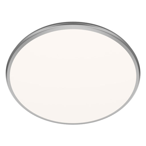 dweLED Parthenon 1Lt 22" Flush Mount/3500K, Nickel/White - FM-37522-35-BN