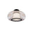 dweLED Doma 1 Light 14" Flush Mount/2700K, Black/Opaline - FM-48513-27-BK