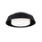 dweLED Chapeau 16" LED Flush Mount 2700K, Black - FM-49416-27-BK