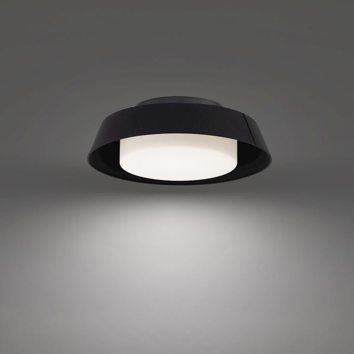 dweLED Chapeau 16" LED Flush Mount 2700K, Black