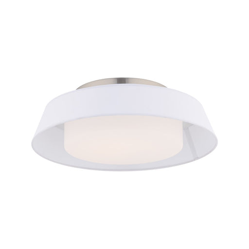 dweLED Chapeau 16" LED Flush Mount 2700K, White - FM-49416-27-WT