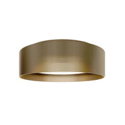 dweLED Grille 1 Light 18" Flush Mount/3500K, Aged Brass/Frosted - FM-57518-35-AB