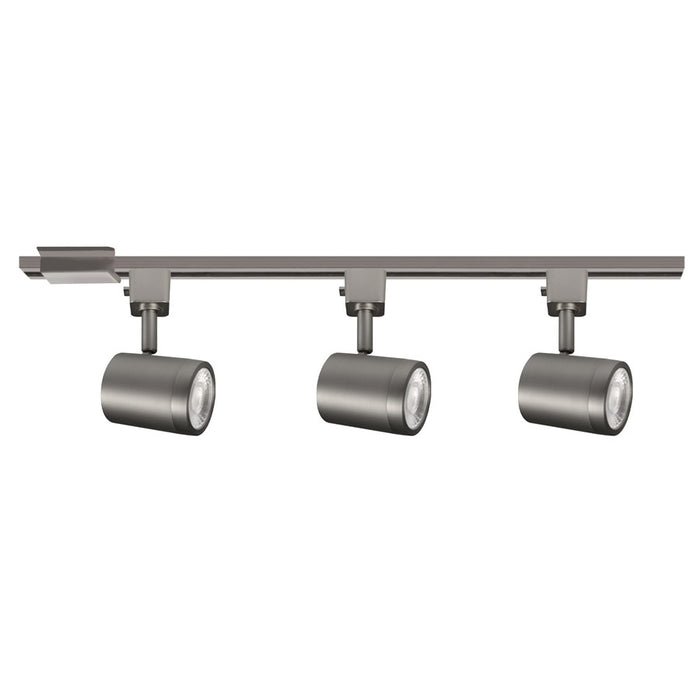 WAC Lighting Charge 3Lt LED Track Lighting Kit, Brushed Nickel - H-8010-3-CS-BN