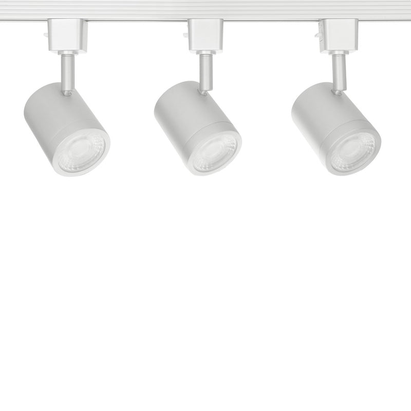 WAC Lighting Charge 3Lt LED Track Lighting Kit, White/Clear - H-8010-3-CS-WT