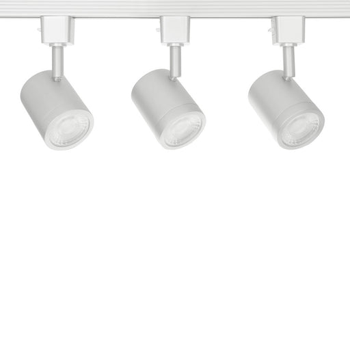 WAC Lighting Charge 3Lt LED Track Lighting Kit, White/Clear - H-8010-3-CS-WT