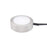 WAC 1Lt LED Puck Light/6" Wire/6' Cord/Switch, Nickel/White - HR-AC71-CS-BN