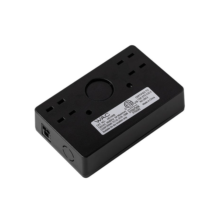 WAC Hardwired Box/On/Off Switch/Line Voltage Puck Light, Black