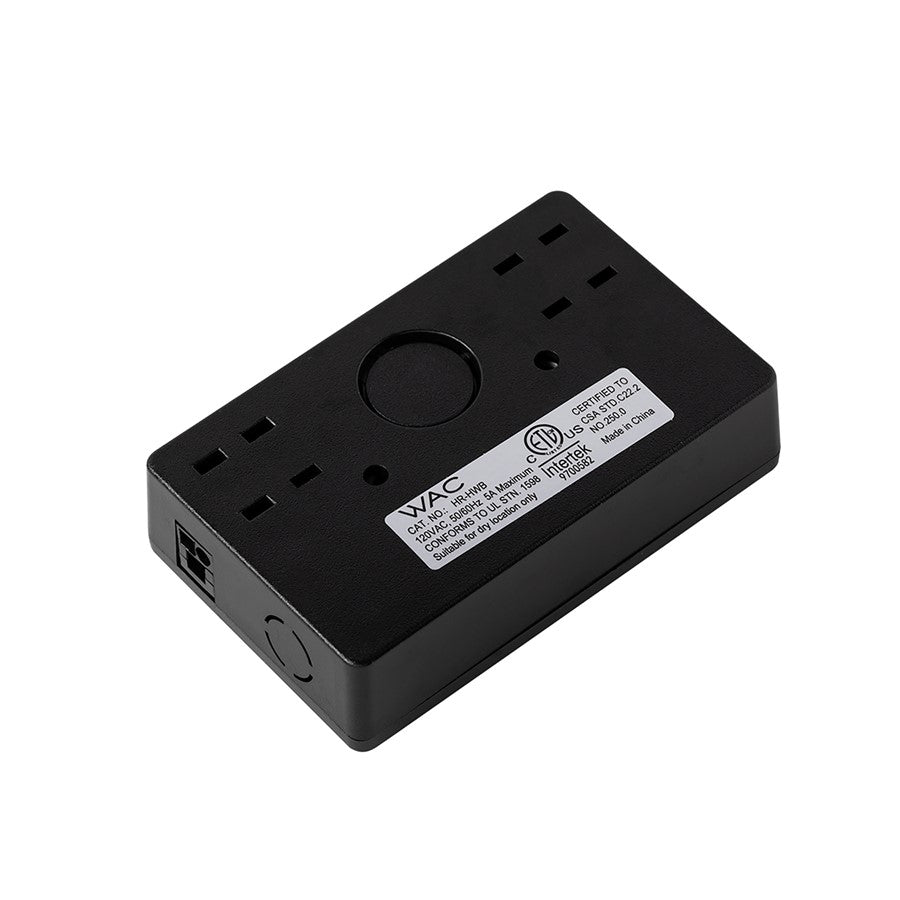 WAC Hardwired Box/On/Off Switch/Line Voltage Puck Light, Black