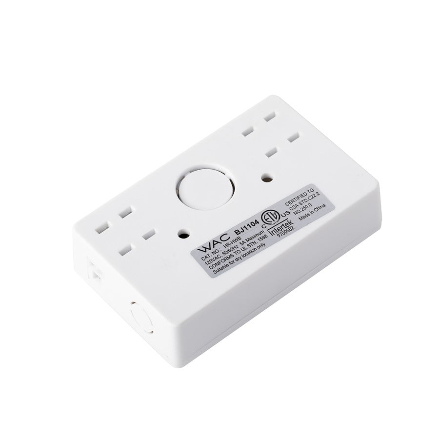 WAC Hardwired Box/On/Off Switch/Line Voltage Puck Light, White