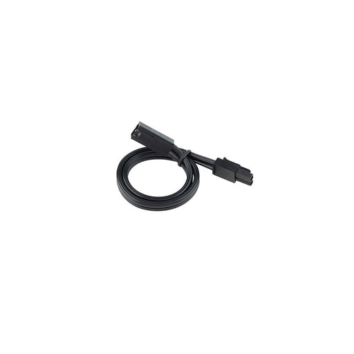 WAC Extension 12" Joiner Cable/Line Voltage Puck Light, Black - HR-IC12-BK