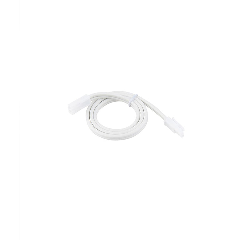WAC Extension 24" Joiner Cable/Line Voltage Puck Light, White - HR-IC24-WT