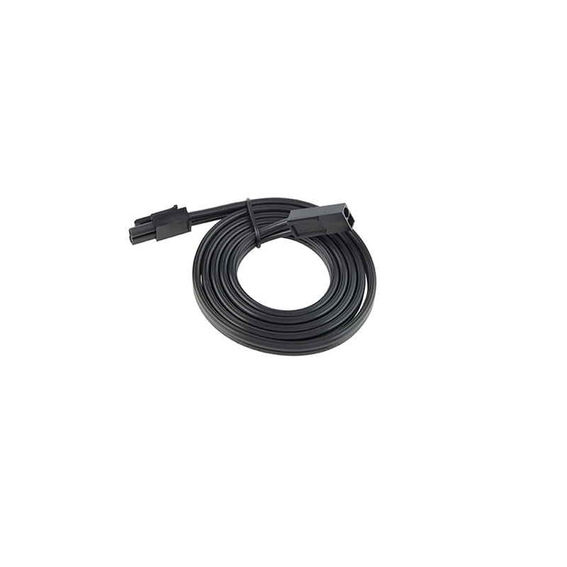 WAC Extension 36" Joiner Cable/Line Voltage Puck Light, Black - HR-IC36-BK