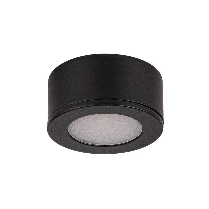 WAC Mini Puck 24VACDC 1Lt LED Puck Light, Black/Translucent - HR-LED10-30-BK