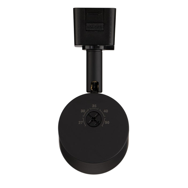 WAC Lighting Charge 1Lt LED Track Head/9W/LStyle/2 Wire, Black
