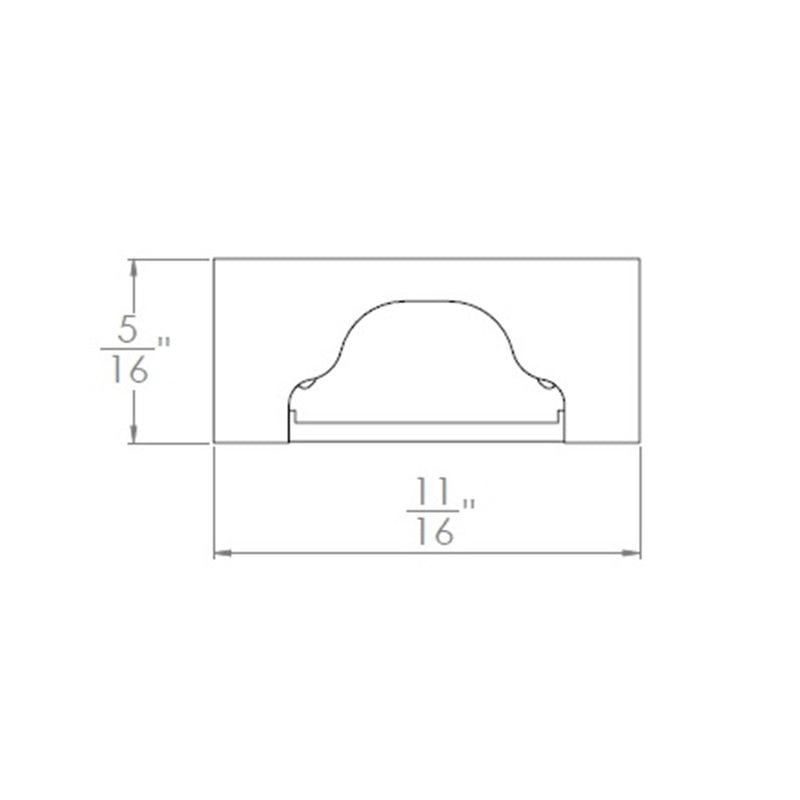 WAC Lighting End Caps for Shallow LED Tape Light, Aluminum