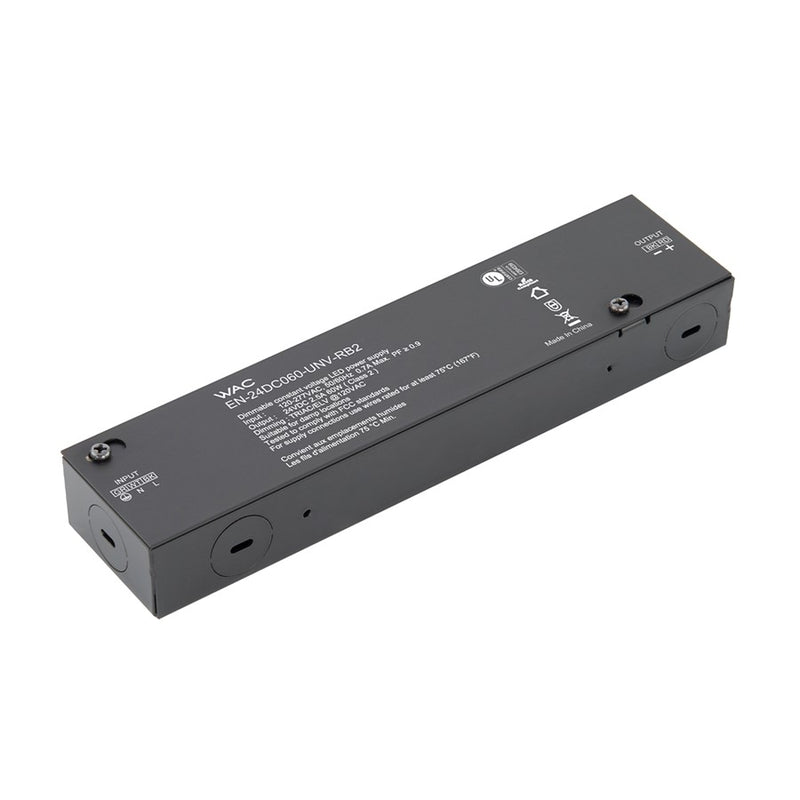 WAC POWER SUPPLY 100-277V TO 24VDC 60W - LU-24DC060-UNV-RB2