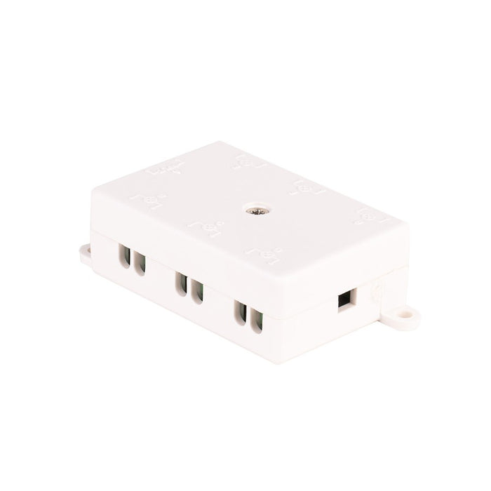 WAC Mini Puck LED 6 Port Terminal, White - MTB-01-WT