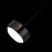 dweLED Ohm 6" LED 1 Light Pendant 3000K, Black/Opal