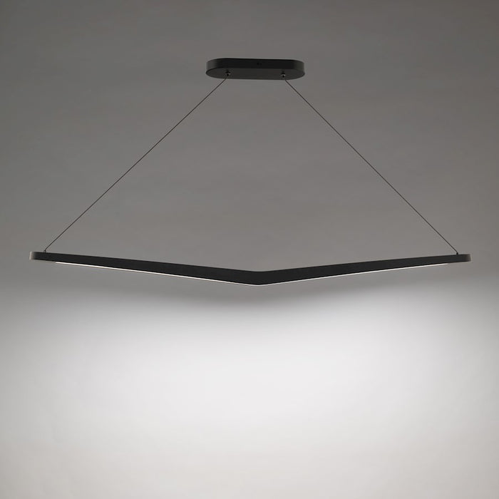 dweLED Alleron 46" LED Linear Pendant 2700K, Black