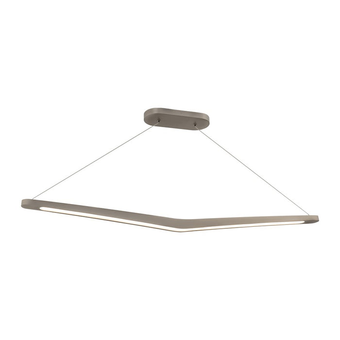 dweLED Alleron 46" LED Linear Pendant 2700K, Brushed Nickel - PD-13446-27-BN