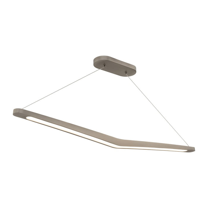 dweLED Alleron 46" LED Linear Pendant 2700K, Brushed Nickel