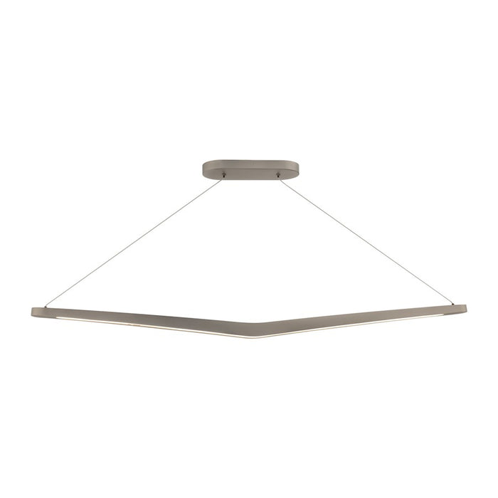 dweLED Alleron 46" LED Linear Pendant 2700K, Brushed Nickel