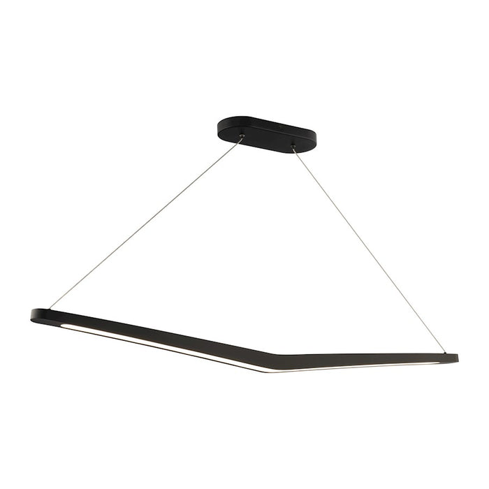 dweLED Alleron 46" LED Linear Pendant 3500K, Black