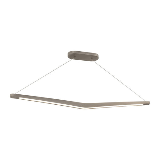 dweLED Alleron 46" LED Linear Pendant 3500K, Brushed Nickel - PD-13446-35-BN