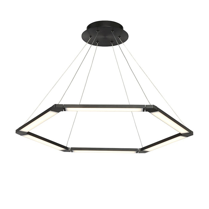 dweLED Lune 32" LED 6 Light Pendant 3000K, Opal