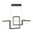 dweLED Minecraft 23" LED 1 Light Pendant 3000K, Black/White