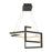 dweLED Minecraft 23" LED 1 Light Pendant 3000K, Black/White