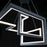 dweLED Minecraft 23" LED 1 Light Pendant 3000K, Black/White