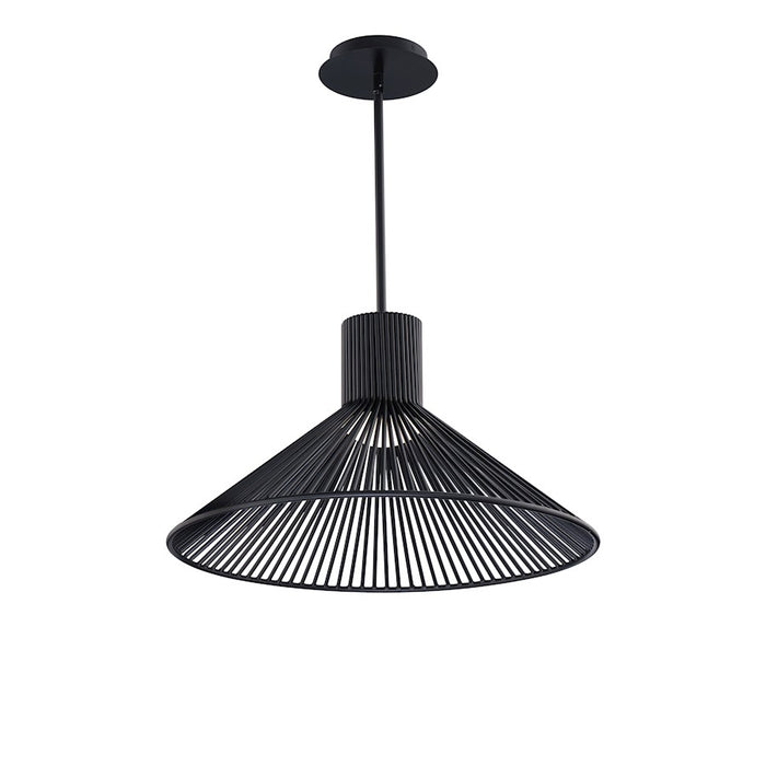 dweLED Cappe 21" LED Pendant 2700K, Black - PD-17421-27-BK