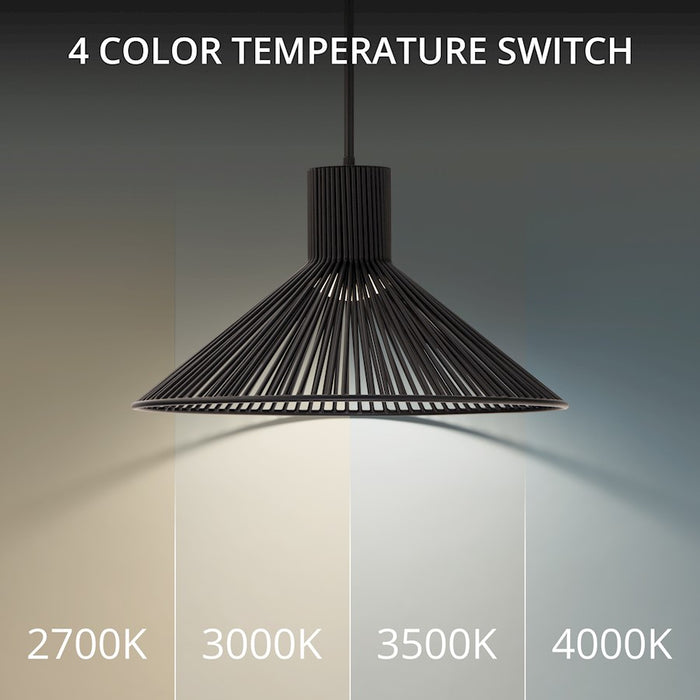 dweLED Cappe 21" LED Pendant 2700K, Black